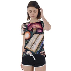 Conjure Mushroom Charm Spell Mojo Short Sleeve Open Back Tee