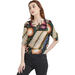 Conjure Mushroom Charm Spell Mojo Quarter Sleeve Blouse