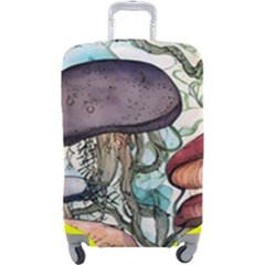Shroom Magic Mushroom Charm Luggage Cover (large) by GardenOfOphir
