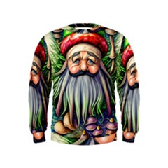 Mushroom Magic Charm Kids  Sweatshirt by GardenOfOphir