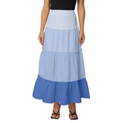 Lns4726 Tiered Ruffle Maxi Skirt by adorned