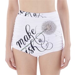 Make A Wish High-waisted Bikini Bottoms by digitalparadise