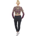 Lotus Flowers In Nature Will Always Bloom For Their Rare Beauty Long Sleeve Cropped Velvet Jacket View2