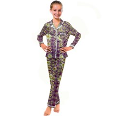 Lotus Flowers In Nature Will Always Bloom For Their Rare Beauty Kid s Satin Long Sleeve Pajamas Set by pepitasart