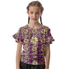 Lotus Flowers In Nature Will Always Bloom For Their Rare Beauty Kids  Cut Out Flutter Sleeves by pepitasart
