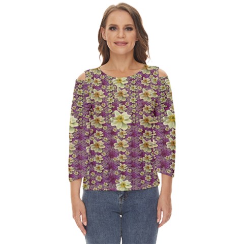Lotus Flowers In Nature Will Always Bloom For Their Rare Beauty Cut Out Wide Sleeve Top by pepitasart