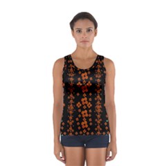 Oil Painted Bloom Brighten Up In The Night Sport Tank Top 