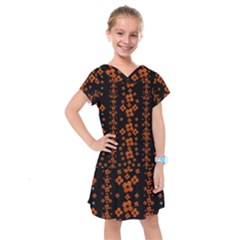 Oil Painted Bloom Brighten Up In The Night Kids  Drop Waist Dress