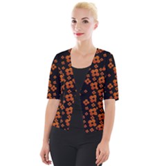 Oil Painted Bloom Brighten Up In The Night Cropped Button Cardigan by pepitasart