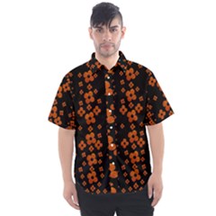 Oil Painted Bloom Brighten Up In The Night Men s Short Sleeve Shirt