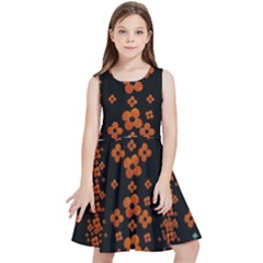 Oil Painted Bloom Brighten Up In The Night Kids  Skater Dress