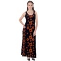 Oil Painted Bloom Brighten Up In The Night Sleeveless Velour Maxi Dress View1