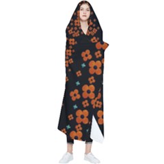 Oil Painted Bloom Brighten Up In The Night Wearable Blanket