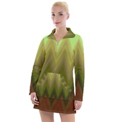 Zig Zag Chevron Classic Pattern Women s Long Sleeve Casual Dress by Celenk