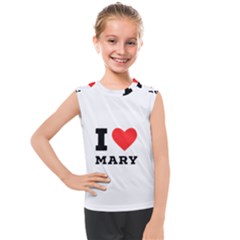 I Love Mary Kids  Mesh Tank Top