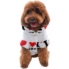 I Love Mary Dog Coat by ilovewhateva