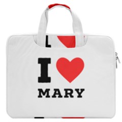 I Love Mary Macbook Pro 13  Double Pocket Laptop Bag by ilovewhateva