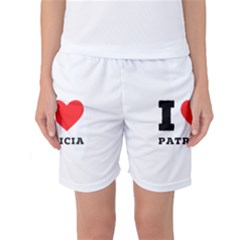 I Love Patricia Women s Basketball Shorts