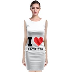 I Love Patricia Sleeveless Velvet Midi Dress