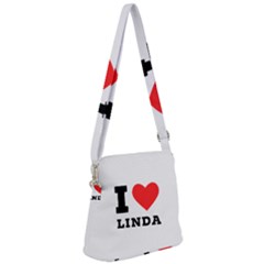 I Love Linda  Zipper Messenger Bag by ilovewhateva