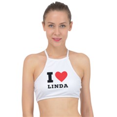 I Love Linda  Racer Front Bikini Top by ilovewhateva