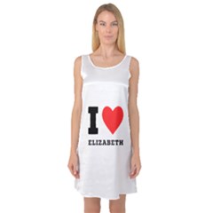 I Love Elizabeth  Sleeveless Satin Nightdress by ilovewhateva