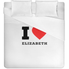 I love Elizabeth  Duvet Cover (King Size)