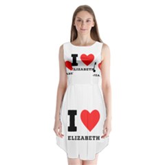 I love Elizabeth  Sleeveless Chiffon Dress  