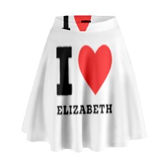 I Love Elizabeth  High Waist Skirt by ilovewhateva