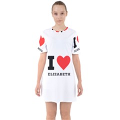 I love Elizabeth  Sixties Short Sleeve Mini Dress