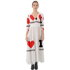 I love Elizabeth  Button Up Boho Maxi Dress