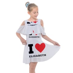 I love Elizabeth  Kids  Shoulder Cutout Chiffon Dress