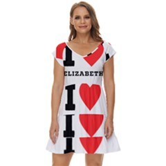 I love Elizabeth  Short Sleeve Tiered Mini Dress