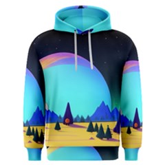 Ai Generated Trees Stars Planets Dreamlike Sun Men s Overhead Hoodie