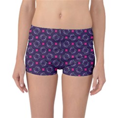 Geometric Pattern Retro Style Background Reversible Boyleg Bikini Bottoms