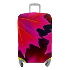 Leaves Purple Autumn Evening Sun Abstract Luggage Cover (small) by Ravend