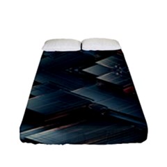 Background Pattern Geometric Glass Mirrors Fitted Sheet (full/ Double Size)