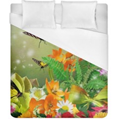 Floral Flowers Nature Plants Decorative Design Duvet Cover (california King Size)