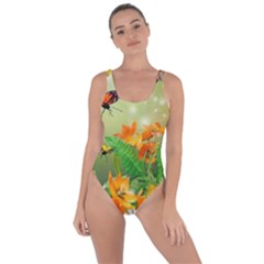 Floral Flowers Nature Plants Decorative Design Bring Sexy Back Swimsuit