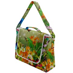 Floral Flowers Nature Plants Decorative Design Box Up Messenger Bag by Ravend