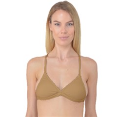 Pale Gold	 - 	reversible Tri Bikini Top by ColorfulSwimWear