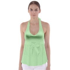 Thumb Green	 - 	babydoll Tankini Top by ColorfulSwimWear