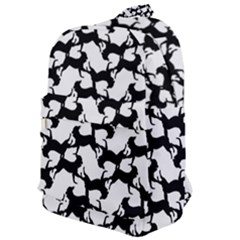 Playful Pups Black And White Pattern Classic Backpack by dflcprintsclothing