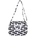 Playful Pups Black and White Pattern Rope Handles Shoulder Strap Bag View3