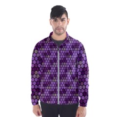 Pattern Seamless Design Decorative Hexagon Shapes Men s Windbreaker by Ravend