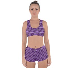 Pattern Seamless Design Decorative Hexagon Shapes Racerback Boyleg Bikini Set