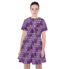 Pattern Seamless Design Decorative Hexagon Shapes Sailor Dress