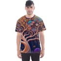 Trees Dream Art Intricate Patterns Digital Nature Men s Sport Mesh Tee View1