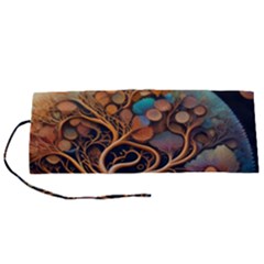 Trees Dream Art Intricate Patterns Digital Nature Roll Up Canvas Pencil Holder (s) by Ravend