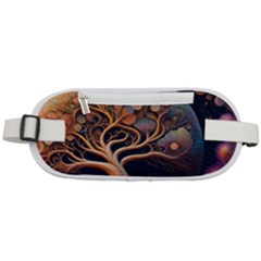 Trees Dream Art Intricate Patterns Digital Nature Rounded Waist Pouch